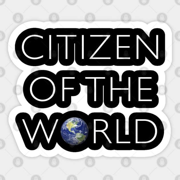 Citizen of the world Sticker by Krisco